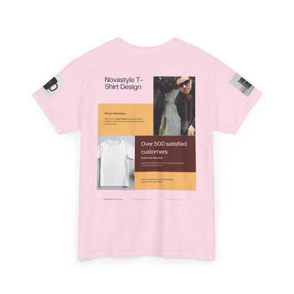 Graphic Tee — Novastyle Minimal Logo &amp; Poster Print T-Shirt