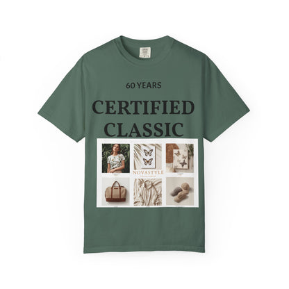 Certified Classic 60 Years T-Shirt – Vintage Collage Home &amp; Lifestyle Tee