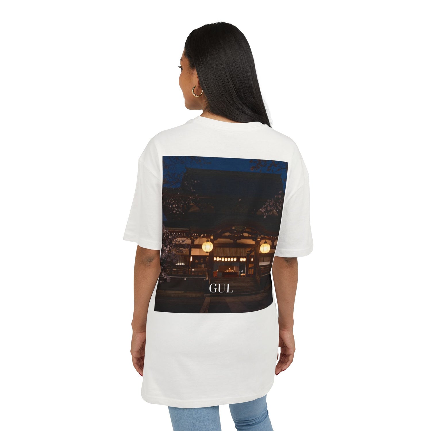 Floral &amp; Nightscape Graphic Tee — Bird of Paradise Photo Print