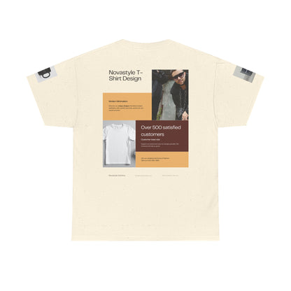 Graphic Tee — Novastyle Minimal Logo &amp; Poster Print T-Shirt
