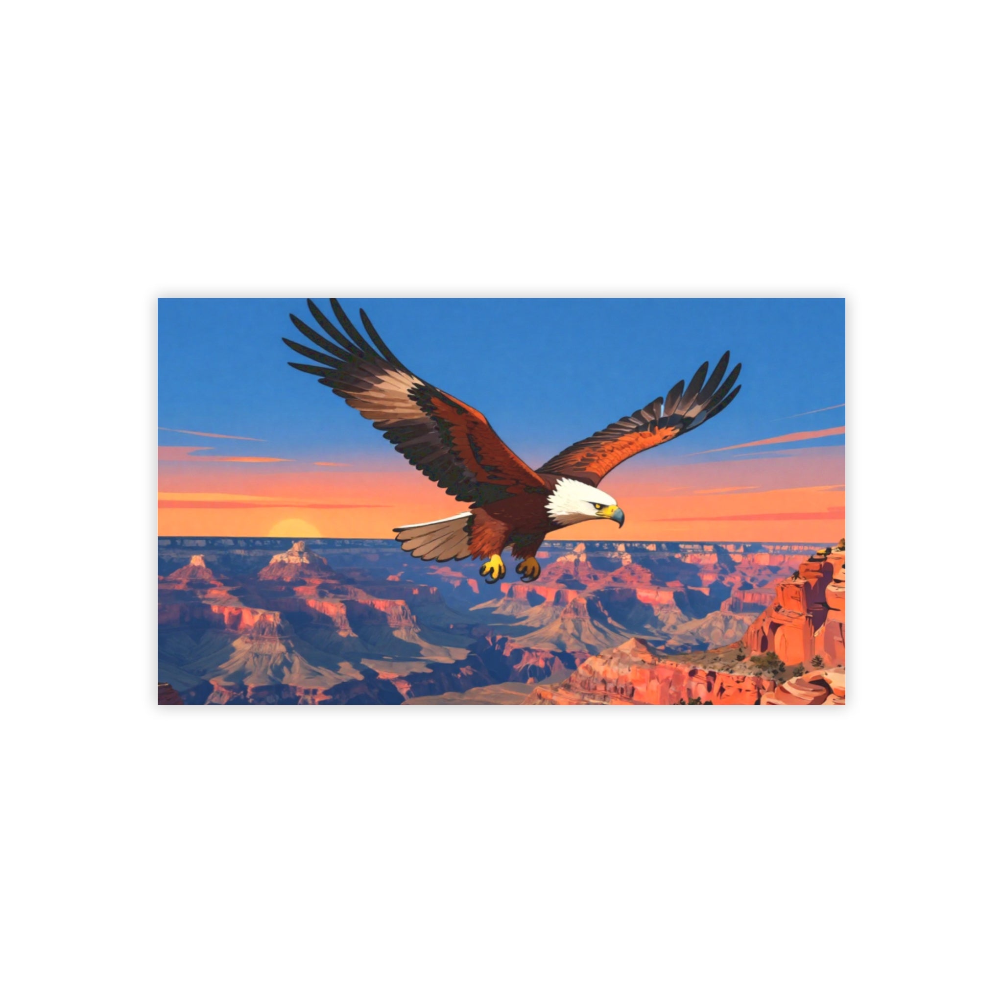 Eagle Sunset Post-it Note Pad — NOVASTYLE Scenic Sticky Notes
